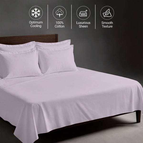 Premium 400 Thread Count 100% Cotton Bed Sheet 4PC