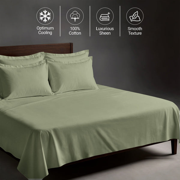 Premium 400 Thread Count 100% Cotton Bed Sheet 4PC