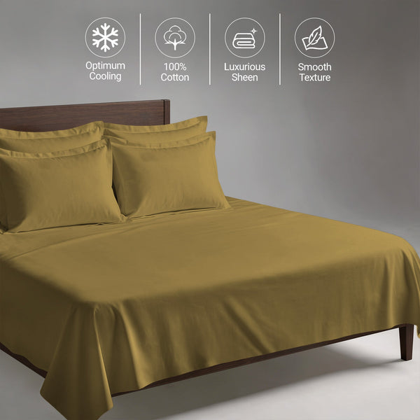 Premium 400 Thread Count 100% Cotton Bed Sheet 4PC