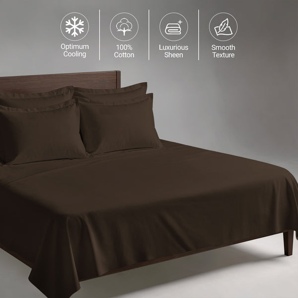 Premium 400 Thread Count 100% Cotton Bed Sheet 4PC