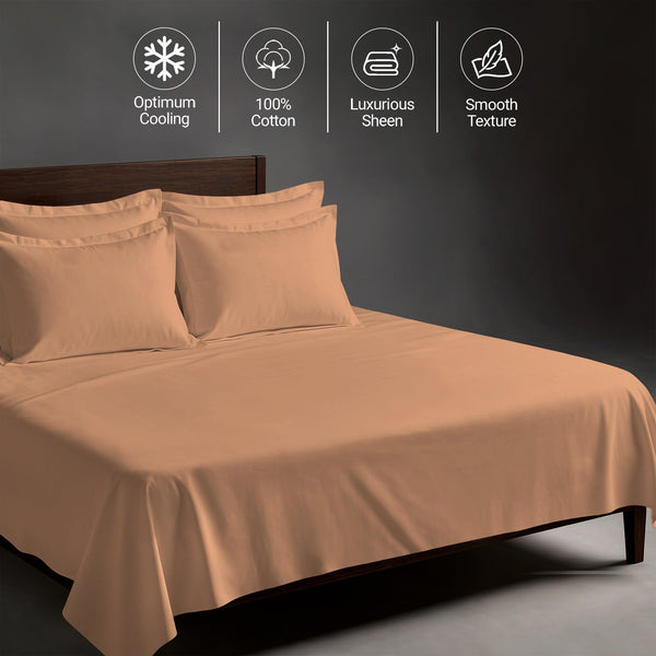 Premium 400 Thread Count 100% Cotton Bed Sheet 4PC