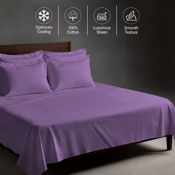 Premium 400 Thread Count 100% Cotton Bed Sheet 4PC