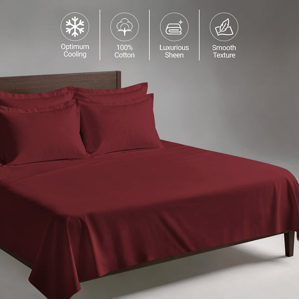 Premium 400 Thread Count 100% Cotton Bed Sheet 4PC