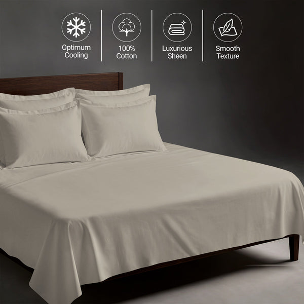 Premium 400 Thread Count 100% Cotton Bed Sheet 4PC