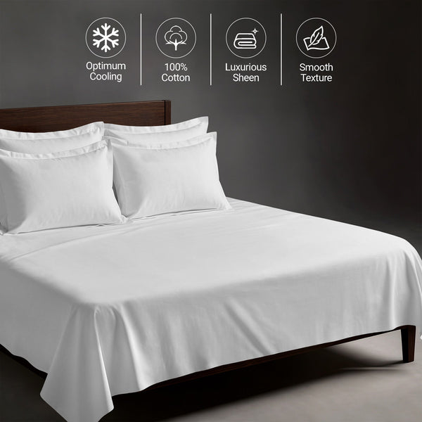 Premium 400 Thread Count 100% Cotton Bed Sheet 4PC
