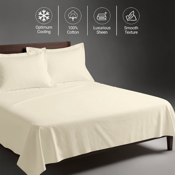 Premium 400 Thread Count 100% Cotton Bed Sheet