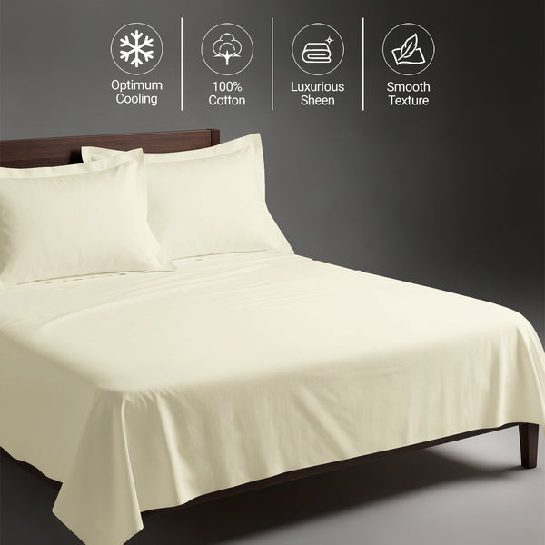 Premium 400 Thread Count 100% Cotton Bed Sheet