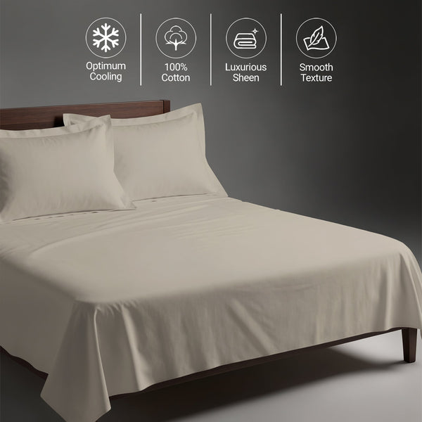 Premium 400 Thread Count 100% Cotton Bed Sheet