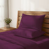 Premium Kissenbezüge mit 400 Fadenzahl aus 100% Baumwolle (2er-Set) - 2 tlg. Kissenbezüge - 40 x 80 cm - Berry Plum