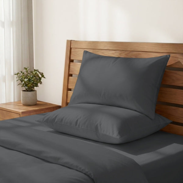 Deluxe Kissenbezüge mit 600 Fadenzahl aus 100% Baumwolle (2er-Set)
