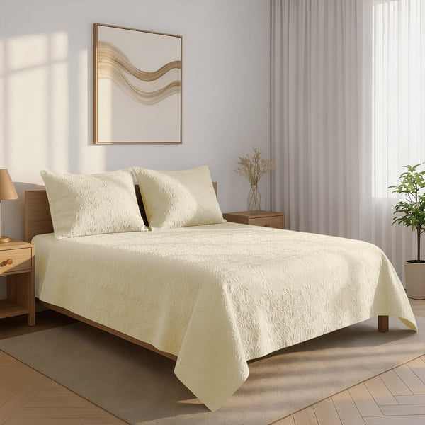 Premium 400 Thread Count 100% Cotton Quilted Bedspread