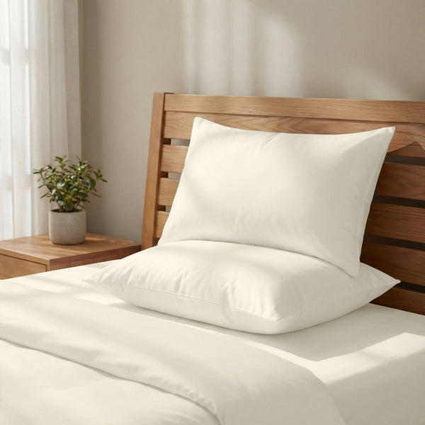 Deluxe Kissenbezüge mit 600 Fadenzahl aus 100% Baumwolle (2er-Set)
