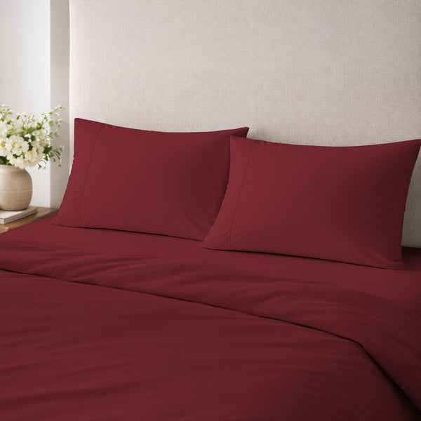 Premium 400 Thread Count 100% Cotton Pillow Envelope Cases (2 PC)
