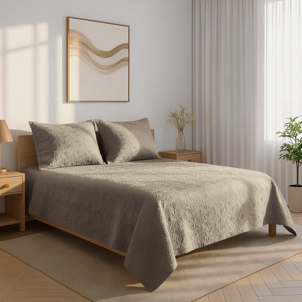 Premium 400 Thread Count 100% Cotton Quilted Bedspread