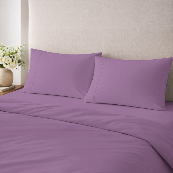 Premium 400 Thread Count 100% Cotton Pillow Envelope Cases (2 PC)