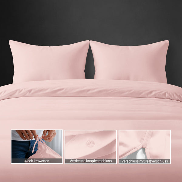 Premium Bettbezug-Set mit 400 Fadenzahl aus 100% Baumwolle