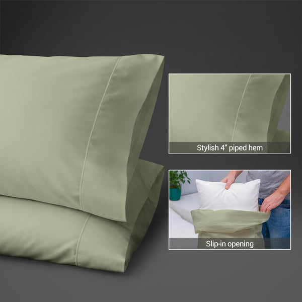 Premium 400 Thread Count 100% Cotton Pillowcases (2 PC)