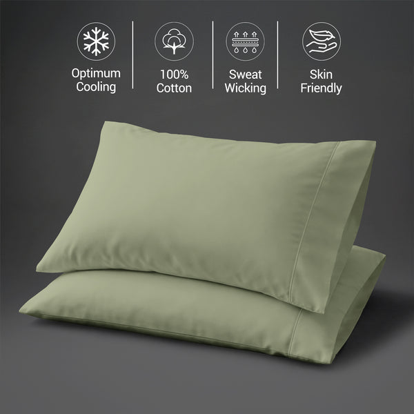 Premium 400 Thread Count 100% Cotton Pillowcases (2 PC)