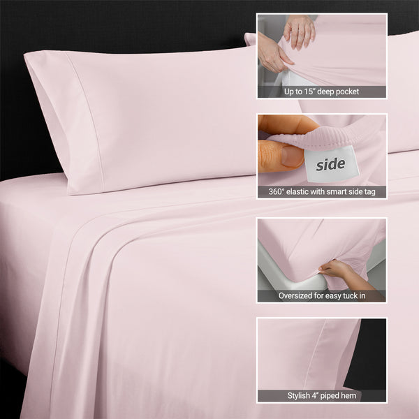 Deluxe 600 Thread Count 100% Cotton Sheet Set