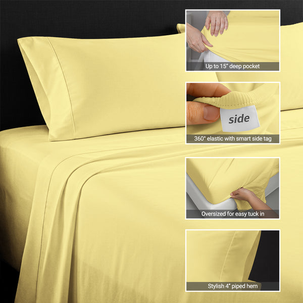 Luxury 800 Thread Count 100% Cotton Sheet Set