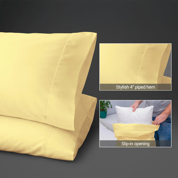 Premium 400 Thread Count 100% Cotton Pillowcases (2 PC)