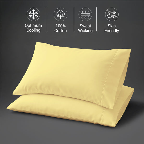 Premium 400 Thread Count 100% Cotton Pillowcases (2 PC)