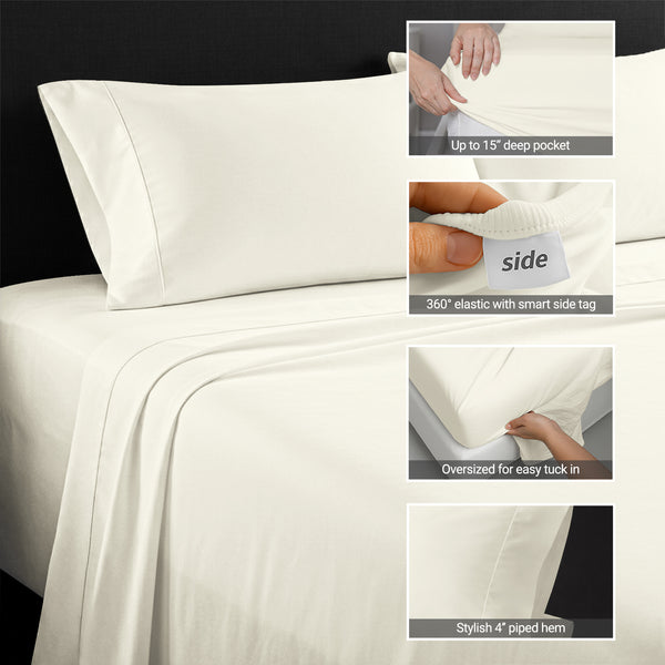Premium 400 Thread Count 100% Cotton Sheet Set
