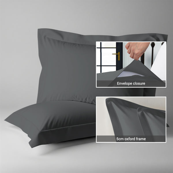 Deluxe 600 Thread Count 100% Cotton Pillowcases (2 PC)