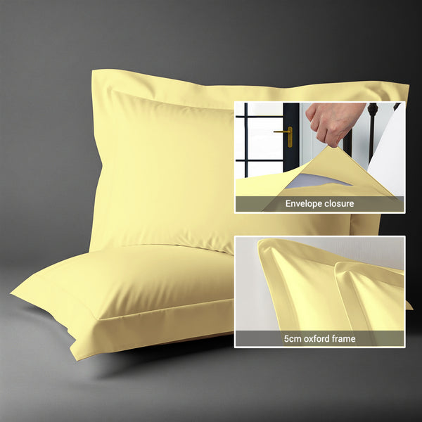 Deluxe 600 Thread Count 100% Cotton Pillowcases (2 PC)