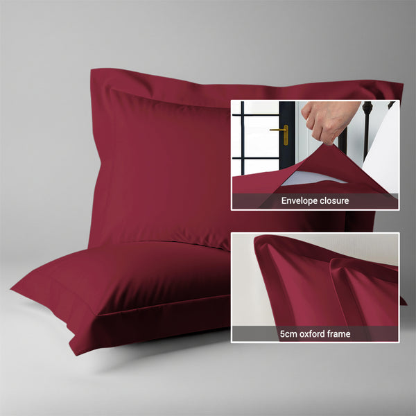 Deluxe 600 Thread Count 100% Cotton Pillowcases (2 PC)