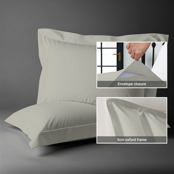 Deluxe 600 Thread Count 100% Cotton Pillowcases (2 PC)