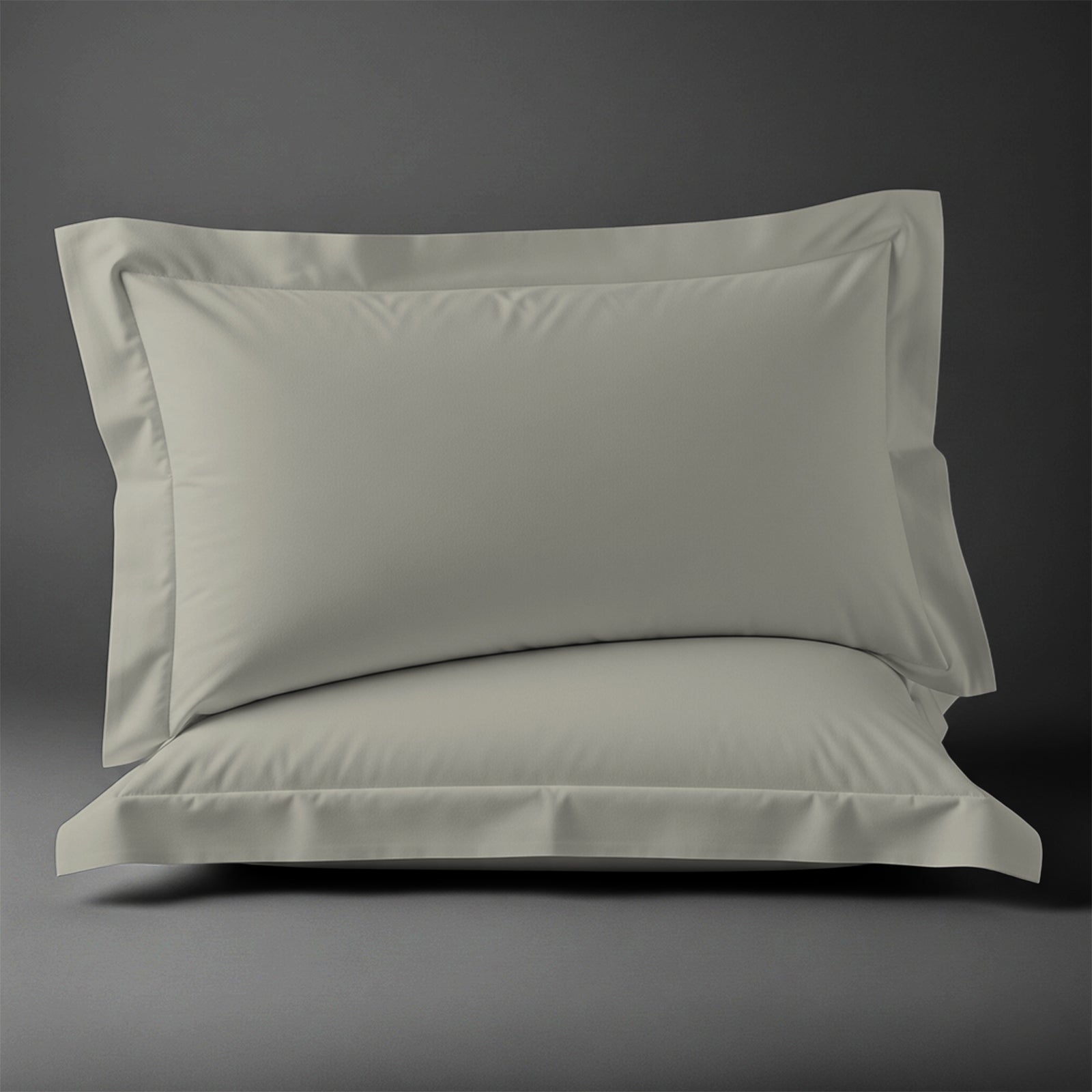 Premium Kissenbezüge mit 400 Fadenzahl aus 100% Baumwolle (2er-Set) - 2 tlg. Kissenbezüge - 40 x 80 cm - Dusty Blue