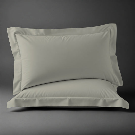 Premium Kissenbezüge mit 400 Fadenzahl aus 100% Baumwolle (2er-Set) - 2 tlg. Kissenbezüge - 40 x 80 cm - Dusty Blue