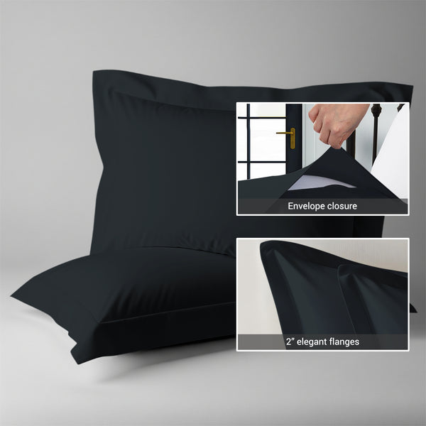 Premium 400 Thread Count 100% Cotton Pillow Shams (2 PC)