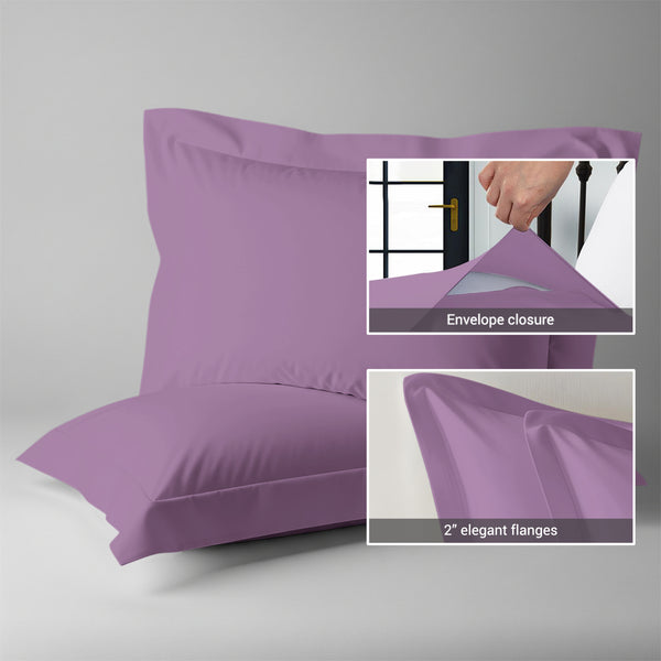 Premium 400 Thread Count 100% Cotton Pillow Shams (2 PC)