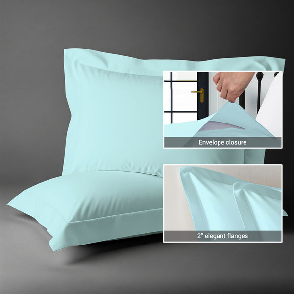 Premium 400 Thread Count 100% Cotton Pillow Shams (2 PC)