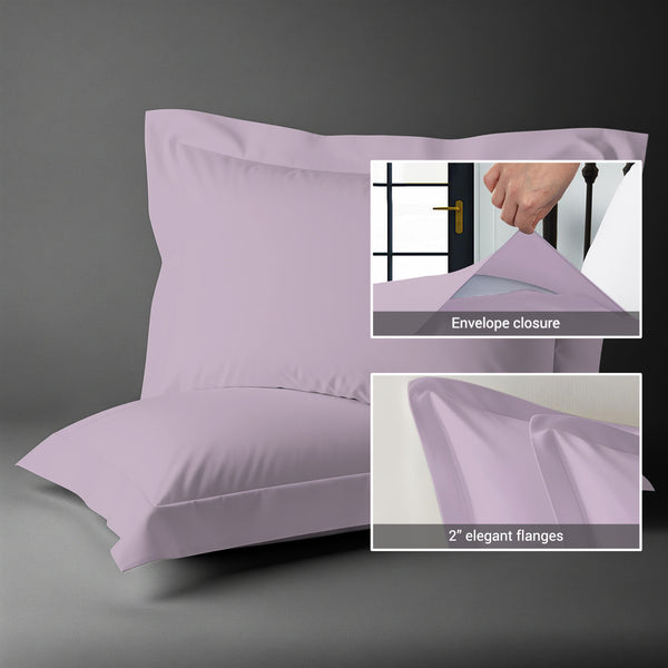 Premium 400 Thread Count 100% Cotton Pillow Shams (2 PC)