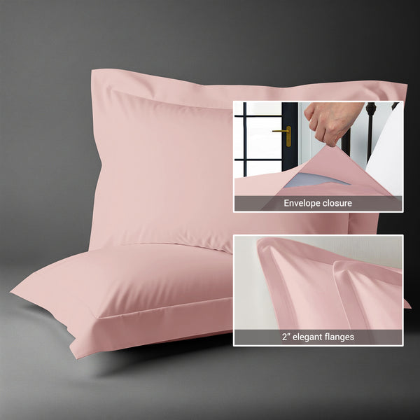 Premium 400 Thread Count 100% Cotton Pillow Shams (2 PC)