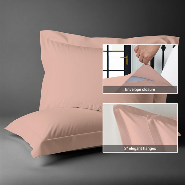 Premium 400 Thread Count 100% Cotton Pillow Shams (2 PC)