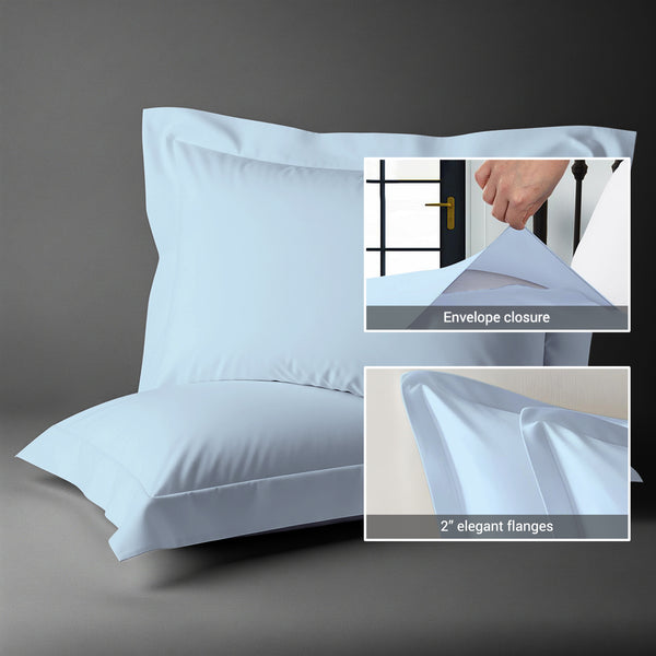 Premium 400 Thread Count 100% Cotton Pillow Shams (2 PC)