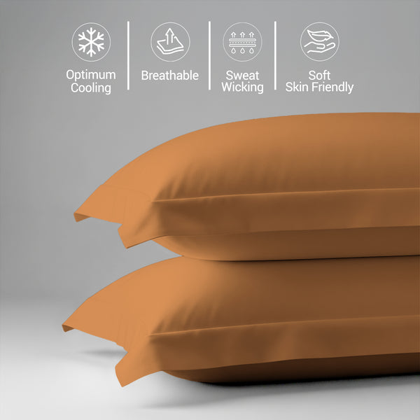 Premium 400 Thread Count 100% Cotton Pillow Shams (2 PC)