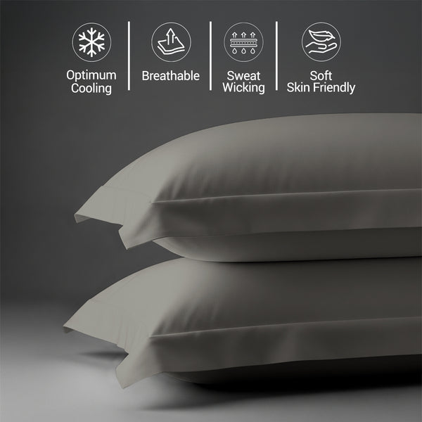 Premium 400 Thread Count 100% Cotton Pillow Shams (2 PC)