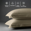 Premium 400 Thread Count 100% Cotton Pillow Shams (2 PC)