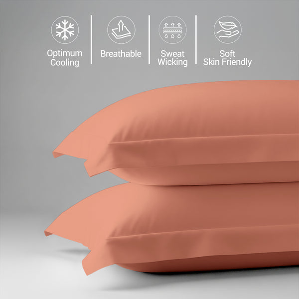Premium 400 Thread Count 100% Cotton Pillow Shams (2 PC)