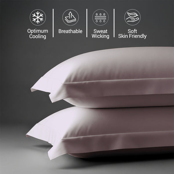 Premium 400 Thread Count 100% Cotton Pillow Shams (2 PC)