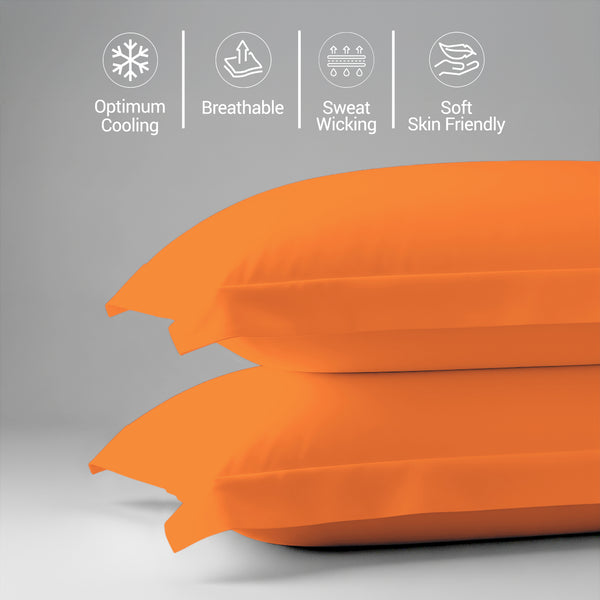 Premium 400 Thread Count 100% Cotton Pillow Shams (2 PC)