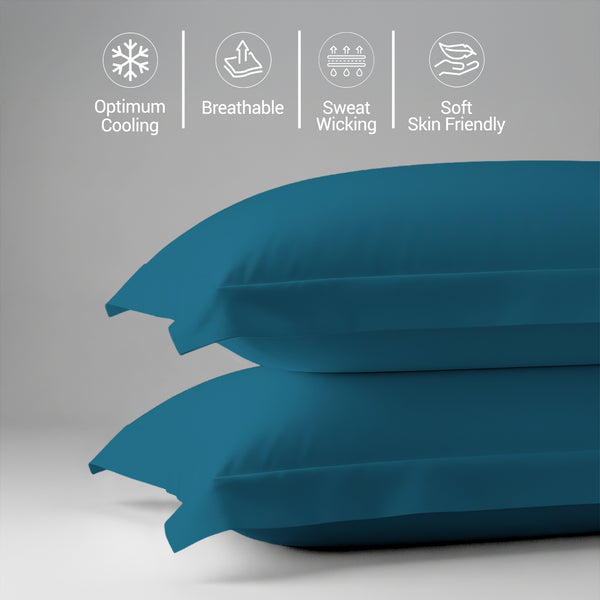 Premium 400 Thread Count 100% Cotton Pillow Shams (2 PC)