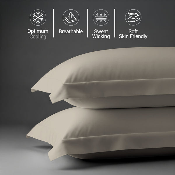 Premium 400 Thread Count 100% Cotton Pillow Shams (2 PC)