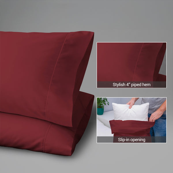 Premium 400 Thread Count 100% Cotton Pillowcases (2 PC)