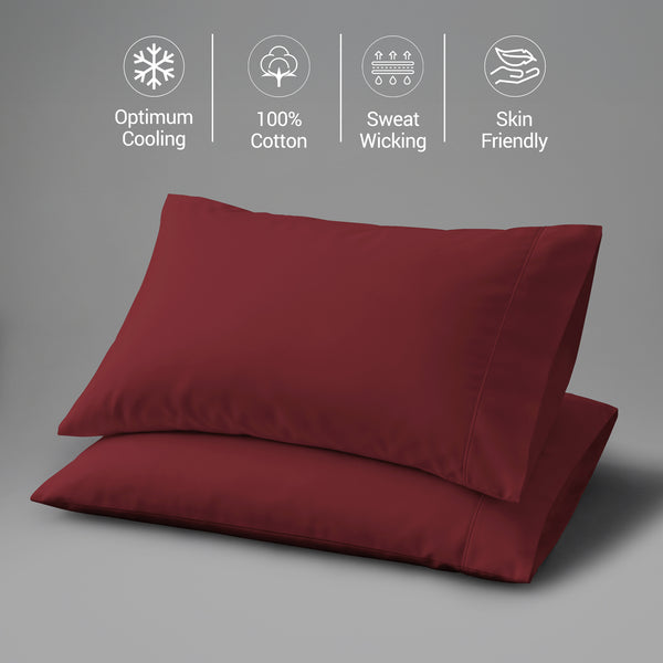 Premium 400 Thread Count 100% Cotton Pillowcases (2 PC)